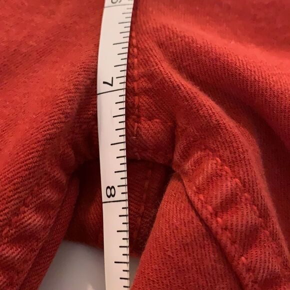 LEVEL 99 red denim four pocket pants Janice ultra skinny style size 26 - Picture 9 of 10